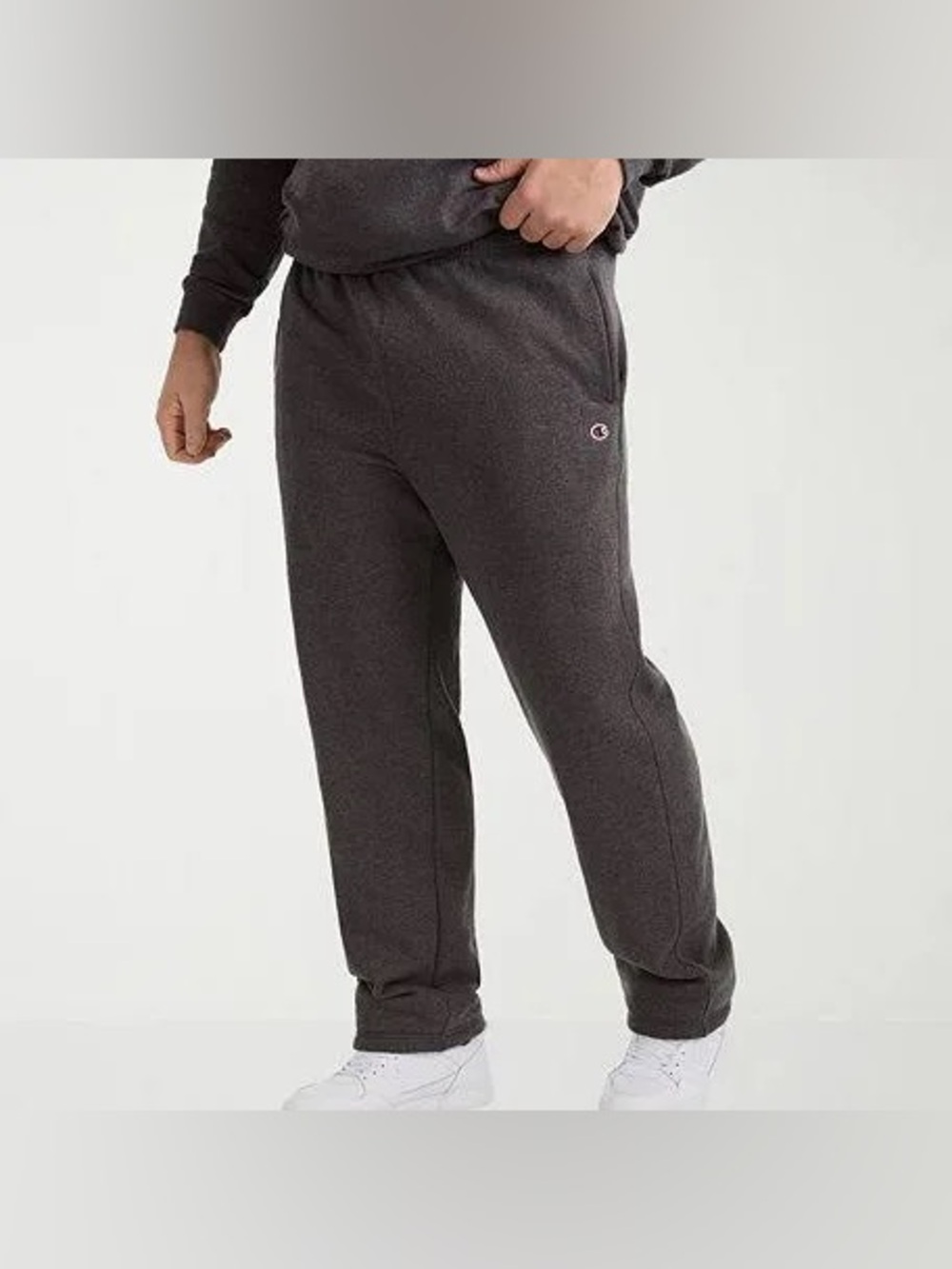 Champion Men's Dark Charcoal Heather Jogger Sweatpants Size Medium